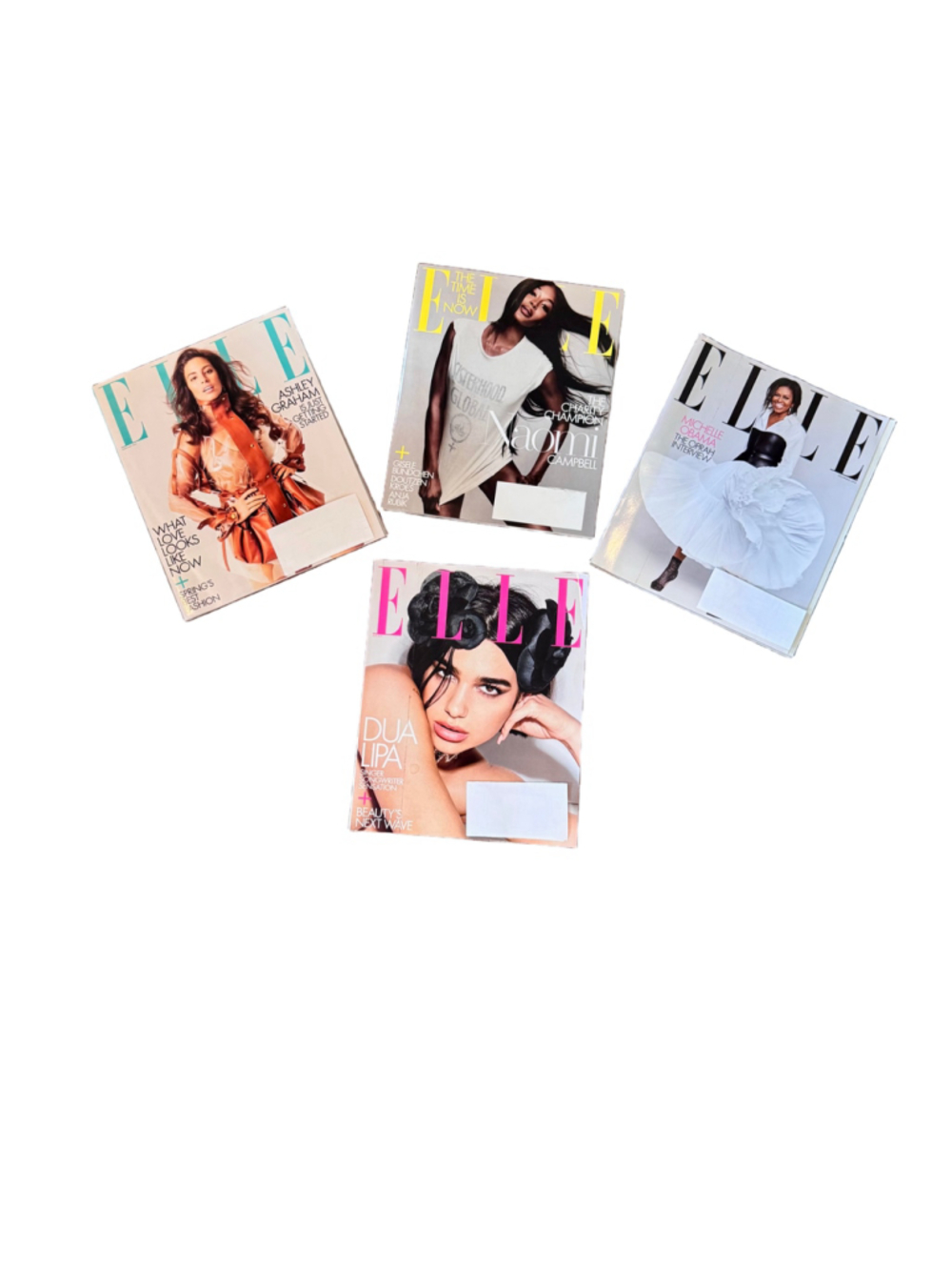 Elle Magazine Collection Set of 4 Issues One Size Multicolor 2018 & 2019